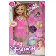 Bambola fashion con accessori e tiara