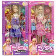 Bambola fashion con accessori in due varianti