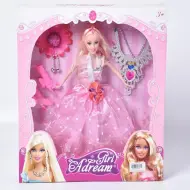 Bambola principessa con collana e altri accessori