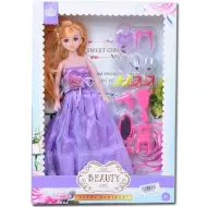 Bambola principessa in abito viola 30 cm