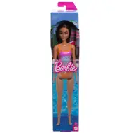 Barbie Beach bambola in costume da bagno viola con motivi - Mattel