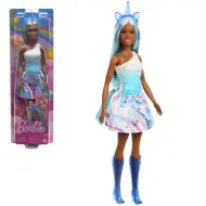 Barbie Dreamtopia: Bambola unicorno con abito arcobaleno blu - Mattel