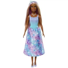 Barbie Dreamtopia: Principessa bambola in abito blu-viola con farfalle - Mattel immagine 3