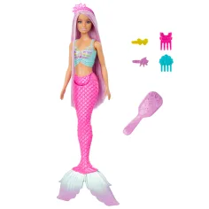 Barbie Dreamtopia: Sirena con acconciatura magica 2024 - Mattel immagine 5
