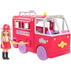 Barbie: Set da gioco camion dei pompieri di Chelsea - Mattel immagine 2