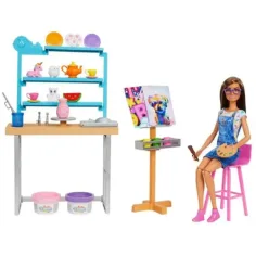 Barbie: Set da gioco studio di ricarica con bambola - Mattel immagine 3