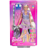 Barbie bambola con abito a tema gatto e ciocche alla moda set di gioco - Mattel