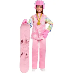 Barbie: bambola della carriera 65° anniversario - bambola snowboarder - Mattel immagine 2