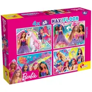 Barbie mondo magico puzzle maxi da pavimento 4x48 pezzi 35x25 cm - Lisciani