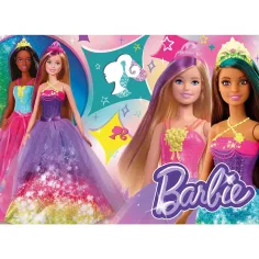 Barbie mondo magico puzzle maxi da pavimento 4x48 pezzi 35x25 cm - Lisciani immagine 3