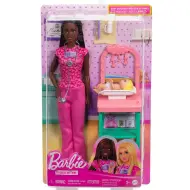 Barbie pediatra con capelli castani set di gioco carriera - Mattel