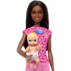 Barbie pediatra con capelli castani set di gioco carriera - Mattel immagine 2