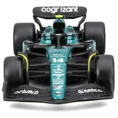 Bburago: Aston Martin AMR23 F1 auto da corsa modello in metallo 1/43 (Fernando Alonso #14) immagine 3