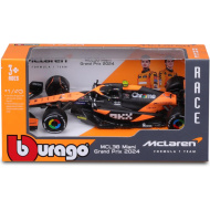 Bburago: McLaren Racing MCL38 (2024) auto da corsa di Formula 1, modellino in metallo 1/43 (Lando Norris #4)