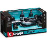 Bburago: Mercedes-AMG Petronas F1 W16 Russell, modello in metallo 1:43 dellauto da corsa di Formula 1 (George Russell n. 63)