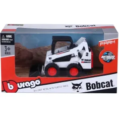 Bburago: con escavatore Bobcat - 10 cm immagine 2