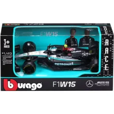 Bburago: modellino in metallo Mercedes-AMG F1 W15 Performance, auto da corsa F1 scala 1:43 (Lewis Hamilton #44)