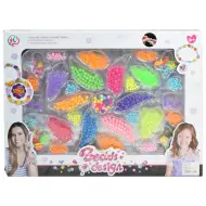 Beads Design: Set di perline per creazione di gioielli con oltre 500 perline colorate e scintillanti