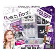 Beauty Bomb Set Tatuaggi Glitterati per Ragazze con Ciocca di Capelli Colorata