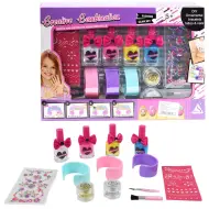 Beauty World: Set creativo da 13 pezzi per decorazione unghie e tatuaggi glitterati