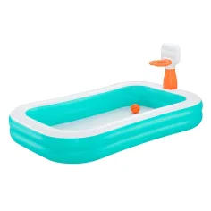 Bestway: Dunk N Splash™ piscina con tabellone da basket 251 x 168 x 102 cm immagine 1