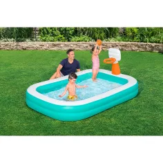 Bestway: Dunk N Splash™ piscina con tabellone da basket 251 x 168 x 102 cm immagine 2