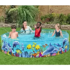 Bestway: Fill N Fun™ Odyssey piscina per bambini a pareti rigide con motivo marino Ø 244 x 46 cm immagine 2