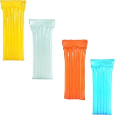 Bestway: Materassino gonfiabile trasparente in vari colori 183x76 cm