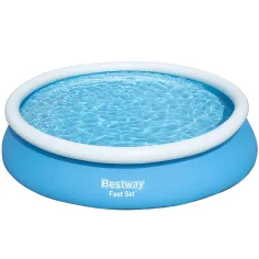Bestway: Piscina Fast Set con bordo gonfiabile 366x76 cm immagine 2