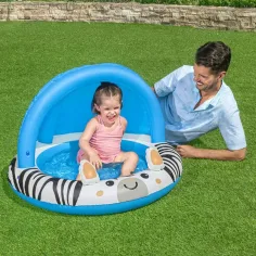 Bestway: Piscina gonfiabile Safari Sun™ con motivo zebra e tetto parasole Ø 97 x 66 cm immagine 2