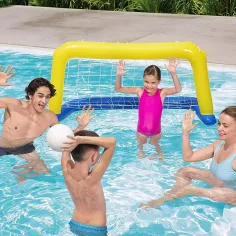 Bestway: Porta da pallanuoto gonfiabile con rete 142x76cm immagine 2