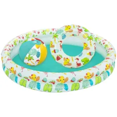 Bestway: Set piscina gonfiabile Beachtastic 3 in 1 Ø 122 x 20 cm