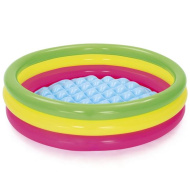 Bestway: Swim Squad™ piscina gonfiabile colorata a tre anelli Ø 102 x 25 cm
