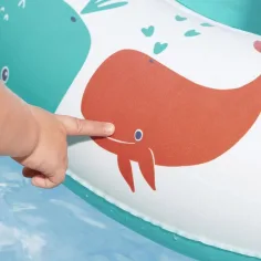 Bestway: barca per bebè con motivo a balena e tendalino 84 x 67 cm immagine 2