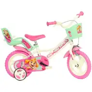 Bicicletta Paw Patrol bianca e rosa, misura 12 - Dino Bikes