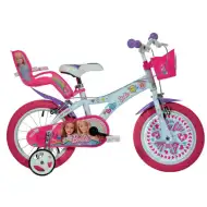 Bicicletta per bambini Barbie rosa-bianco misura 16 - Bicicletta Dino Bikes