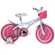 Bicicletta per bambini Barbie rosa-bianco taglia 12 - Bicicletta Dino Bikes