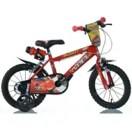Bicicletta per bambini Cars rossa misura 14 - Bicicletta Dino Bikes