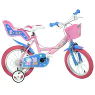 Bicicletta per bambini Peppa Pig rosa, misura 14 - Dino Bikes