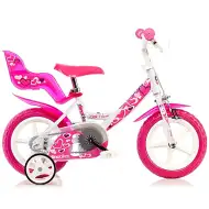 Bicicletta per bambini con cuoricini misura 12 - bicicletta Dino Bikes