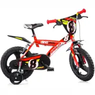 Bicicletta per bambini rossa 14 pollici - Dino Bikes