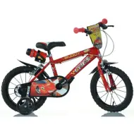Bicicletta per bambini rossa Cars misura 16 - Bicicletta Dino Bikes