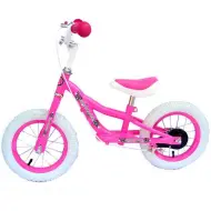 Bicicletta senza pedali rosa con freno 12" - Spartan
