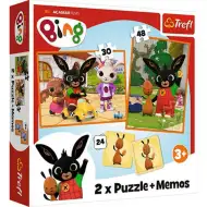 Bing e amici 2 in 1 puzzle e gioco di memoria - Trefl