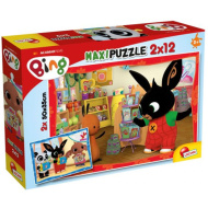 Bing e i suoi amici: Bing a scuola puzzle maxi 2x12 pezzi