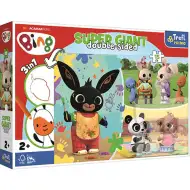 Bing e i suoi amici Super Giant puzzle 3 in 1 a doppia faccia da 15 pezzi - Trefl
