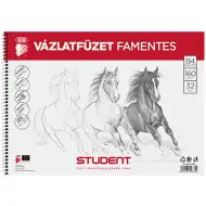 Blocco da disegno Student Spiral senza legno B/4