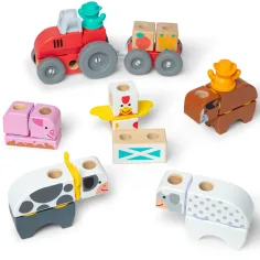 Blockables: Fattoria — gioco di costruzione in legno - Melissa & Doug immagine 2