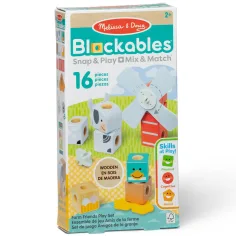 Blockables: Gioco di costruzione in legno Amici della fattoria - Melissa & Doug