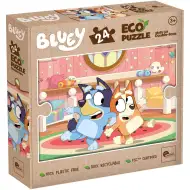 Bluey 2 in 1 puzzle eco mini da 24 pezzi e album da colorare 35x25cm - Lisciani